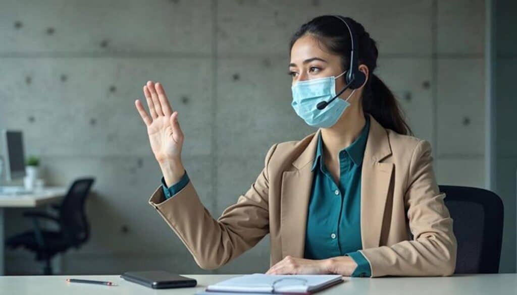 hiring a virtual medical receptionist girl talking to patient