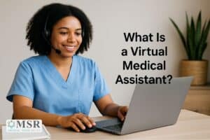Trump Memorial Day Message 2025 woman VA in front of laptop