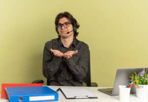 what does good customer service mean to you man with long hair