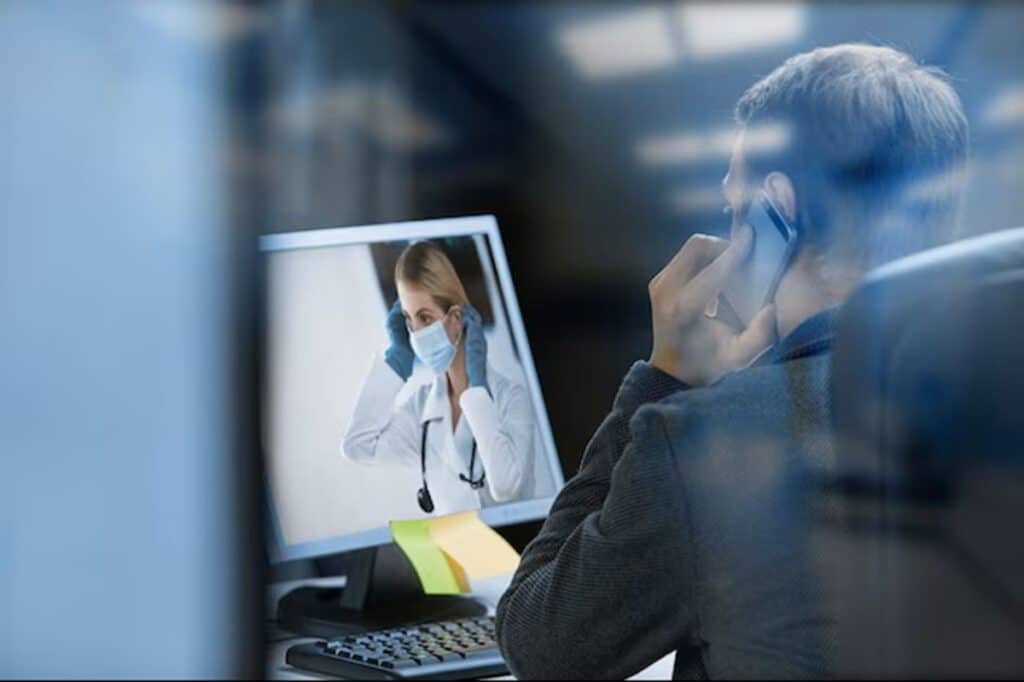 what is a medical receptionist, taking to his client