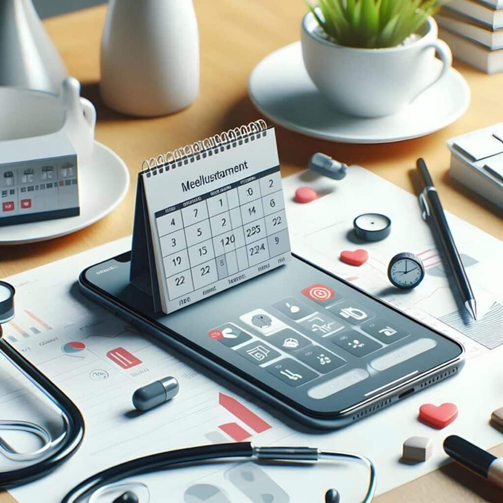 virtual receptionist for medical office showing phones, online scheduling, wait times, and no-show reduction.