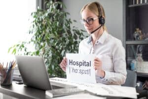 How Bilingual Intake Workflows Improve Conversion From First Call to Booked Visit virtual assistant explaining to the patient