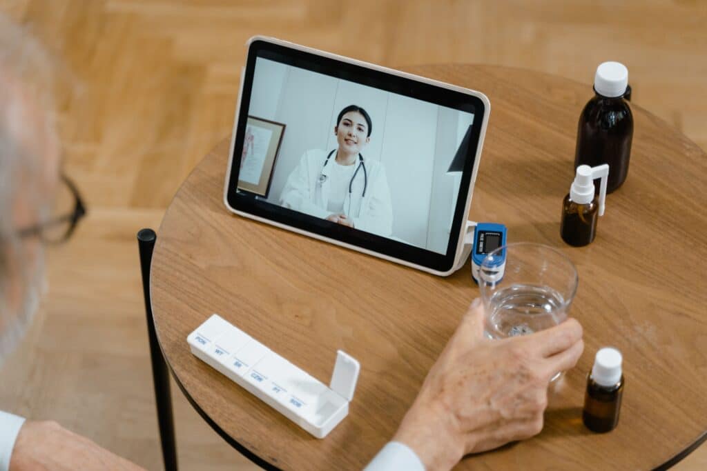 Video call with virtual medical assistant