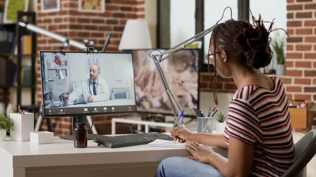 meeting with virtual assistant