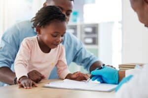 Parent referral inquiry linked to required child obligations and their acceptance states.